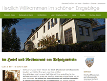 Tablet Screenshot of hotel-schatzenstein.de